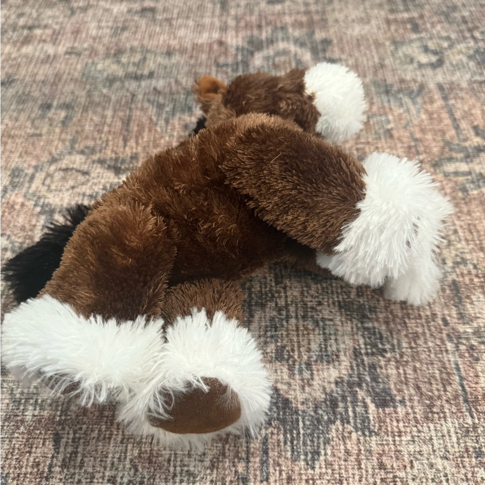 Brown and White Plush Horse Aurora Toy - Picture 3 of 5
